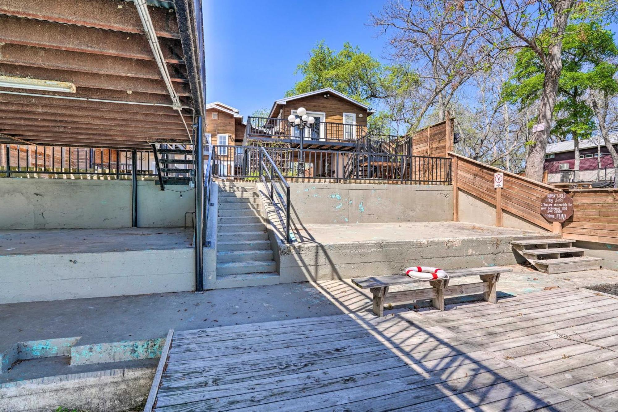 Waterfront Guadalupe River Lodge Home With Dock! Seguin Exterior foto