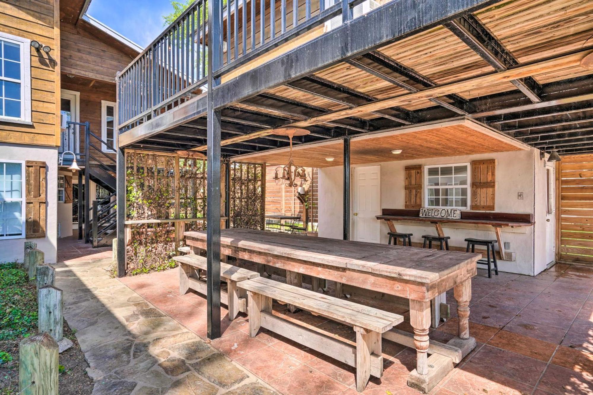Waterfront Guadalupe River Lodge Home With Dock! Seguin Exterior foto